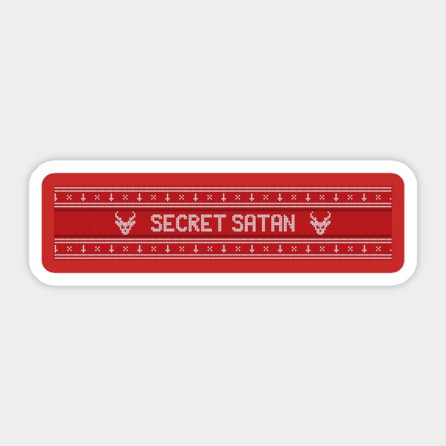 Secret Satan Sticker by Freeballz